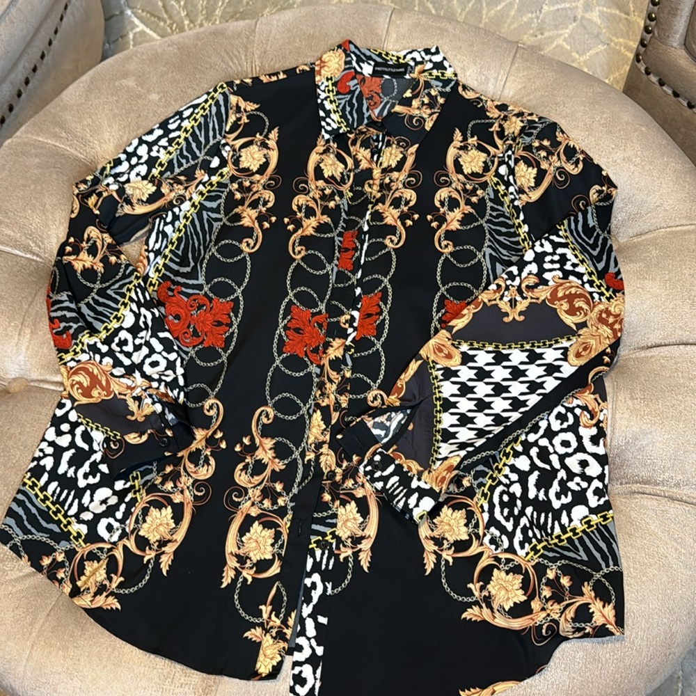 PRETTY LITTLE THING printed blouse. - Picture 2 of 3